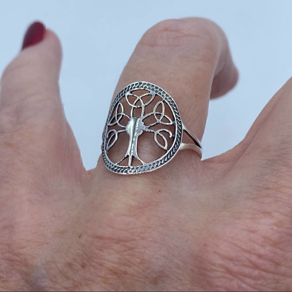 Celtic Tree Of Life Ring Sizes 7,8 - Picture 3 of 5